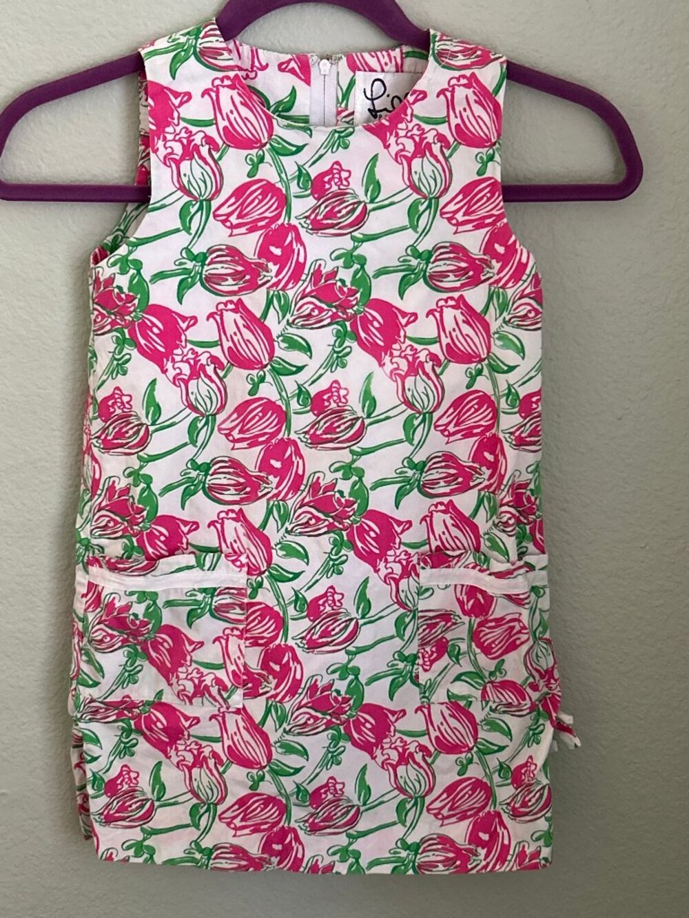 Vintage Lilly Pulitzer Girls Dress ~ Floral Tulip Pattern ~ 6X